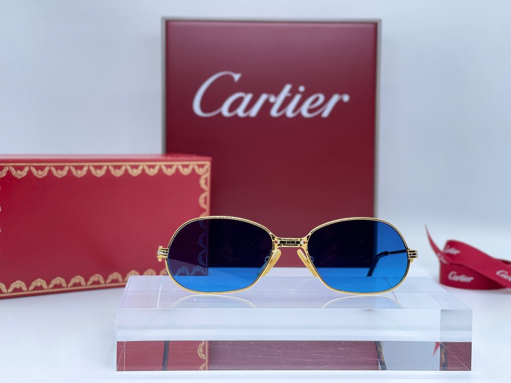 Cartier Panthere PM Vintage Gold Planted 24k Lunettes de soleil Catawiki