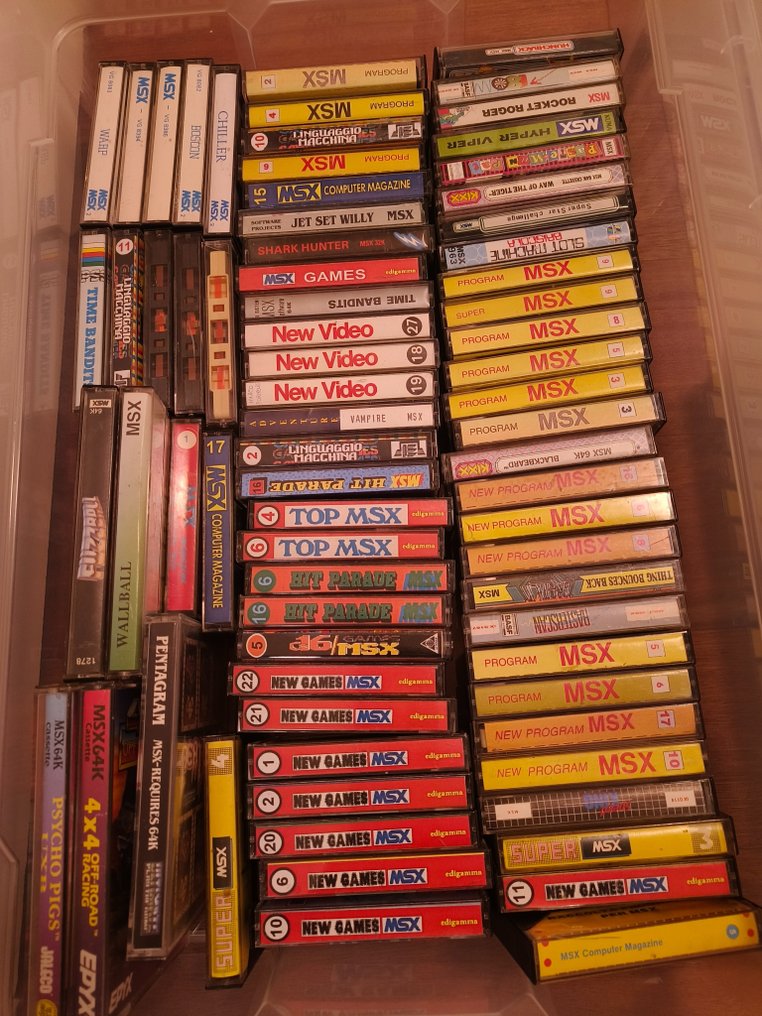 diversen - Original MSX software on tapes mostly games,  100 tapes - Video game (100) #1.2
