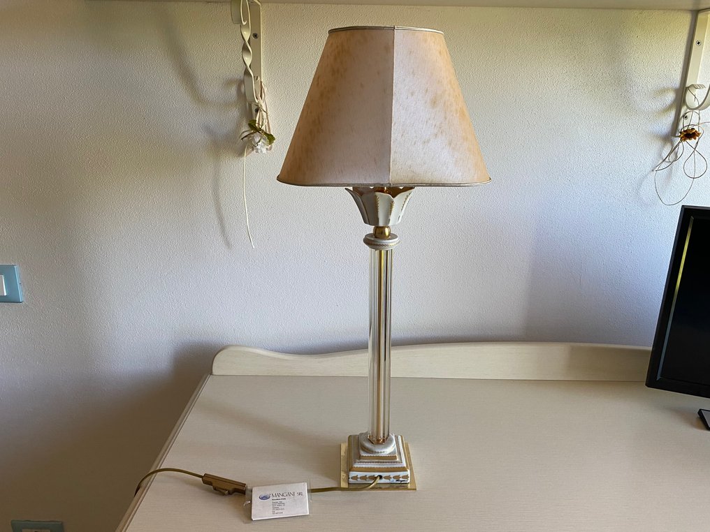 Giulia Mangani - Table lamp - Brass, Glass, Porcelain #1.1