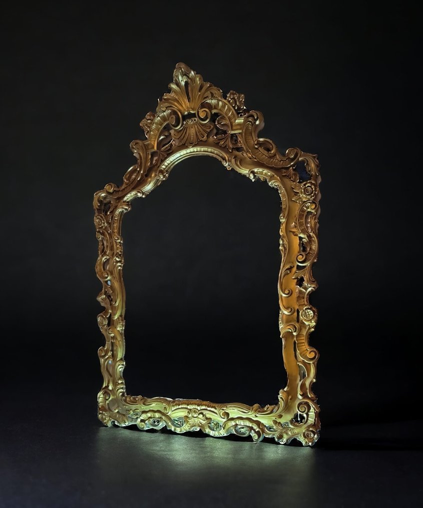 Espelho de parede  - Madeira dourada #1.1