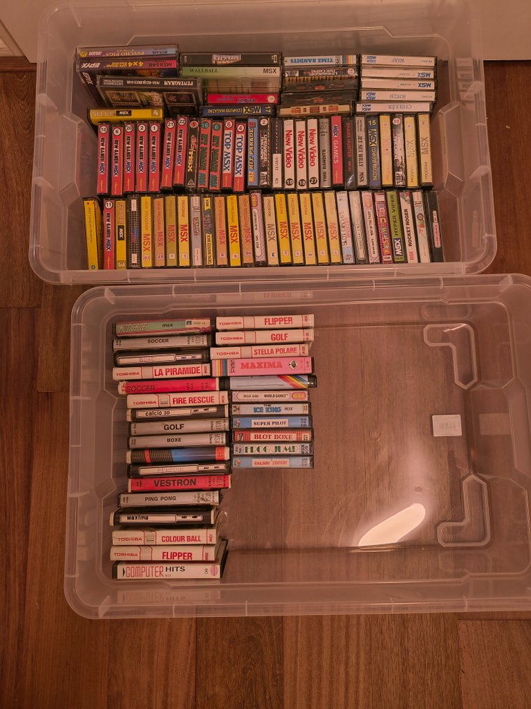 diversen - Original MSX software on tapes mostly games,  100 tapes - Video game (100) #1.1