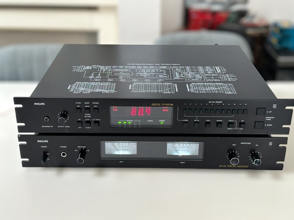 Philips - Amplificador de potência estéreo Black Tulip 370 DC, sintonizador 180 - Conjunto de Hi-Fi #3.2
