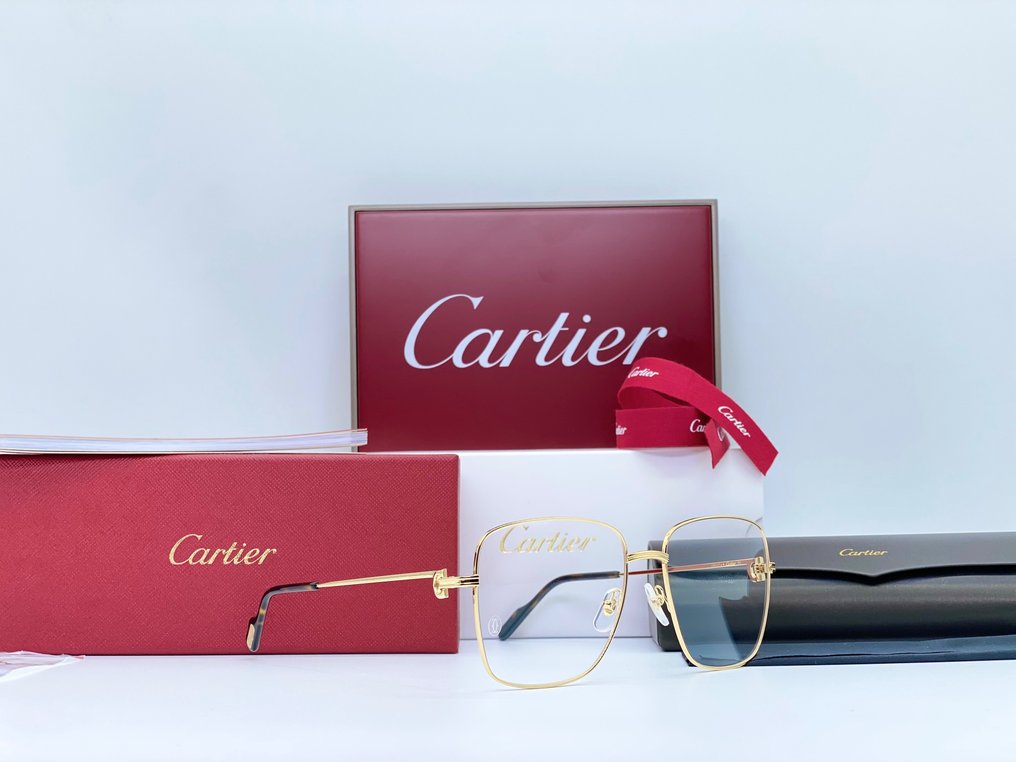 Cartier - Première Square Gold Planted 24k - Ochelari de soare #1.1