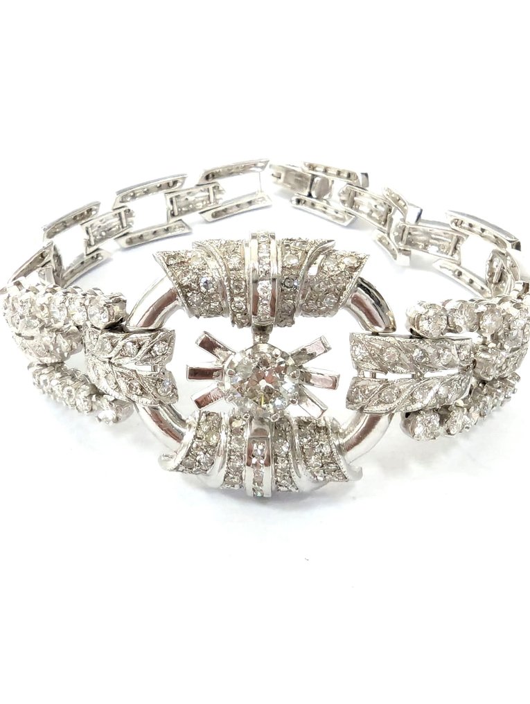 Bracelet Platinum Diamond  (Natural) - Diamond  #2.1