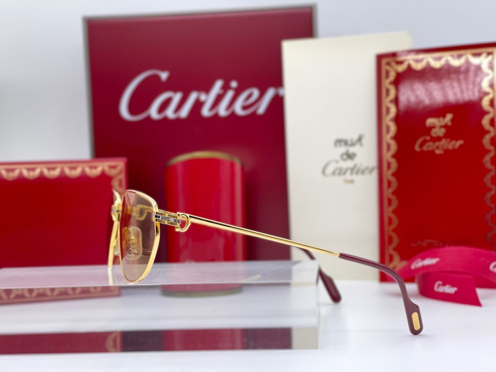 Cartier - Panthere Windsor Vintage Gold Planted 24k - Lunettes de soleil #2.2