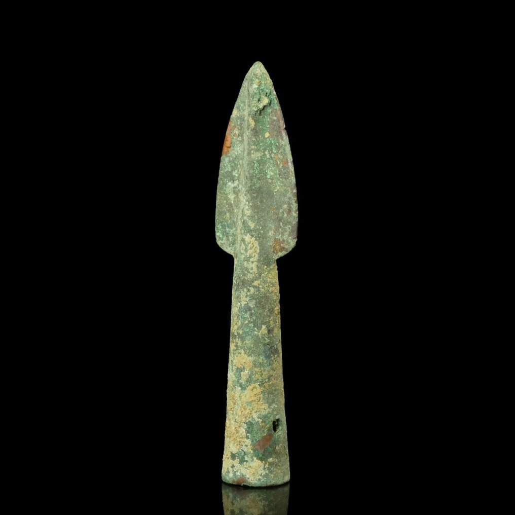 Ancestral Bronze Ponta de flecha/ponta de lança com encaixe #1.2
