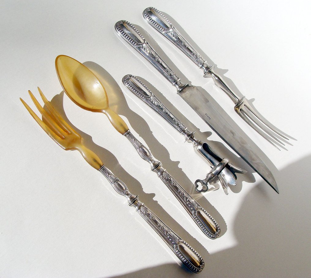 Art Nouveau Serving Set - Cutlery set - 950 silver #1.1