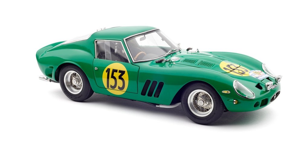 CMC 1:18 - Modellbil - Ferrari 250 GTO - Tour de France 1962 - Piper/Margulies, #153 - Veldig detaljert modell! #1.0