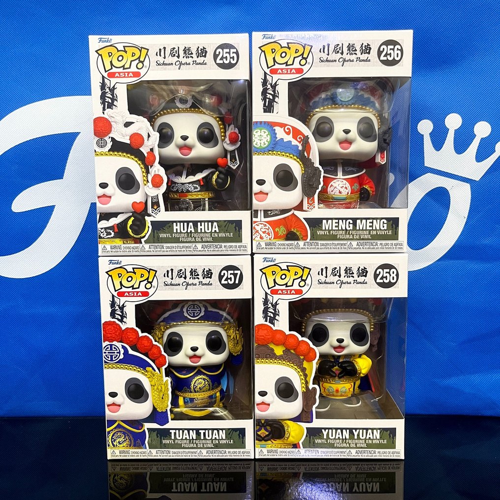 Funko  - Actionfigur Asia Sichuan Opera Panda 4pcs Set #255 #256 #257 #258 - 2020+ - Kina #1.1
