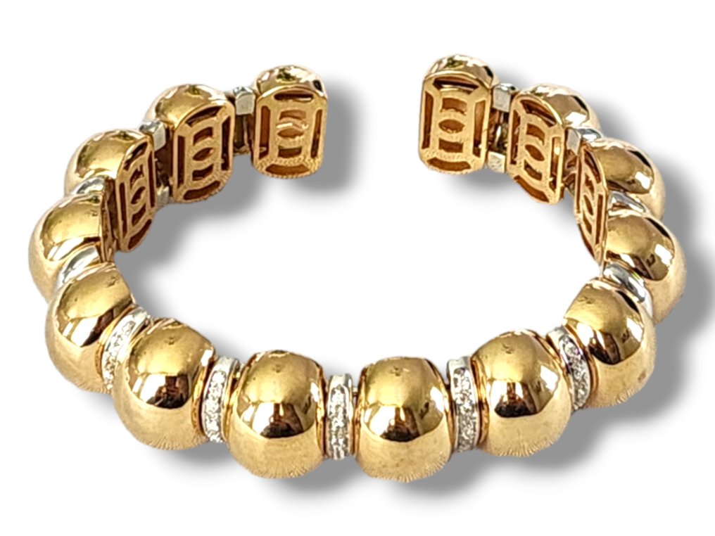 Armband - 18 kt Gelbgold Diamant #1.1