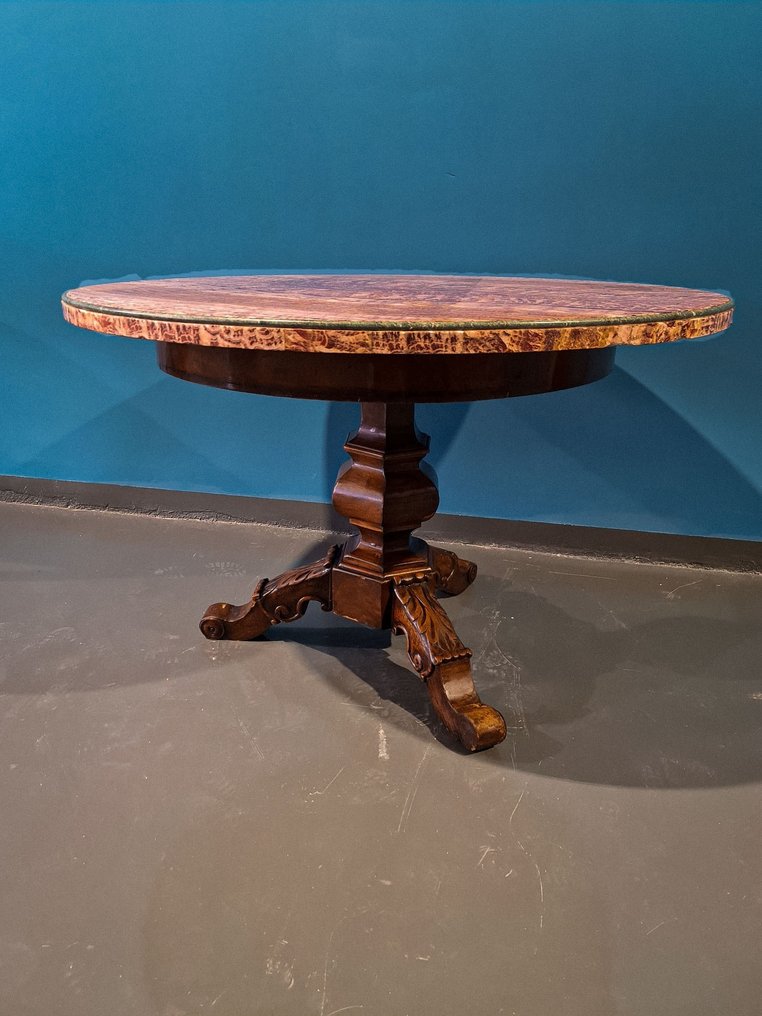 Table - Wood, Pakistani onyx #2.1