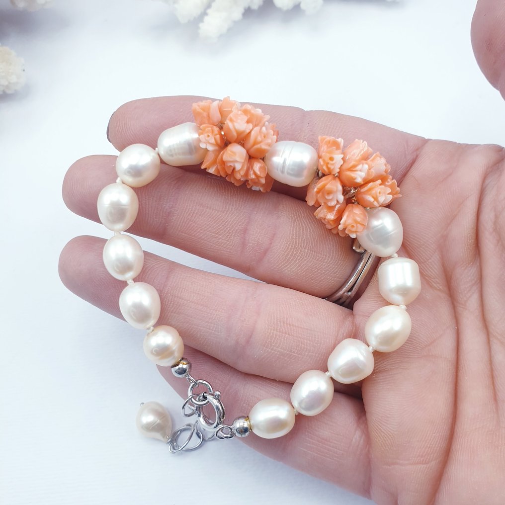 Coral - Silver - Bracelet #2.1