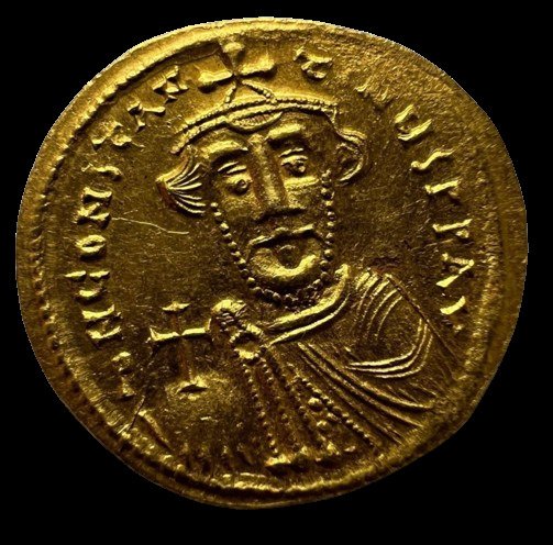 Empire romain. Constant II (641-668 apr. J.-C.). Solidus Constantinople, 5th officina (E), indiction E #1.1
