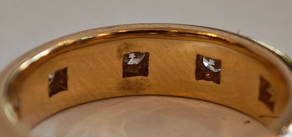 Anello - 18 carati Oro giallo -  0.50ct. tw. Diamante #3.1