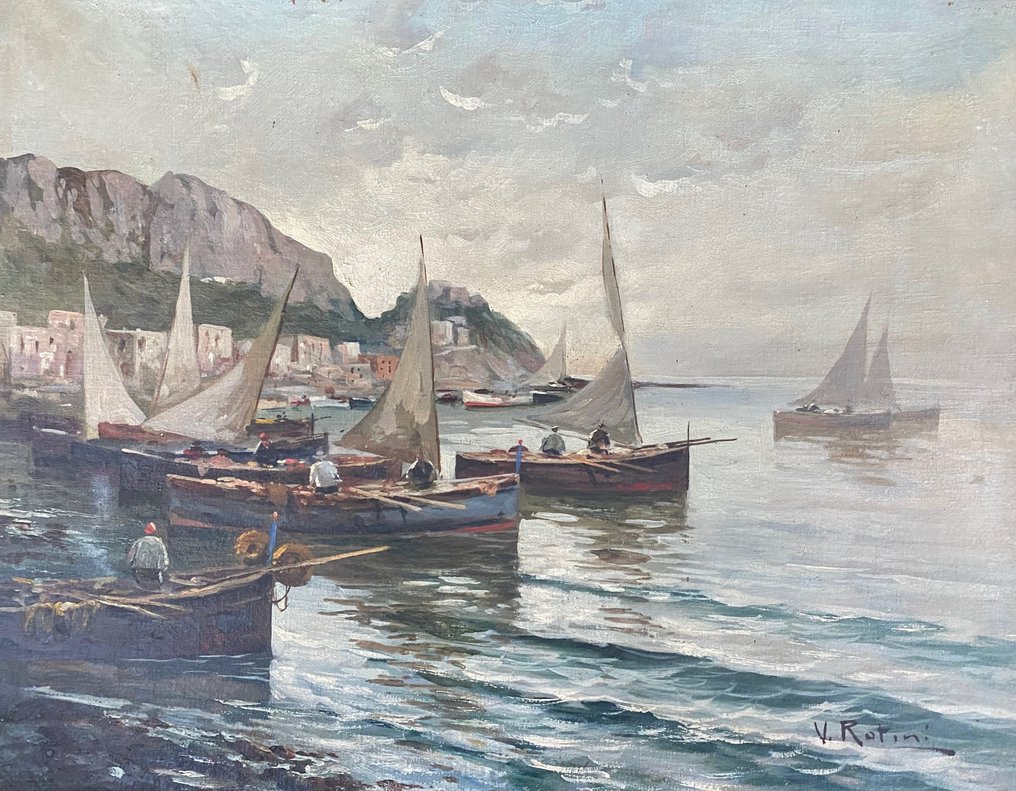 Valerio Rotini (1911) - Vista puerto mediterráneo #1.1
