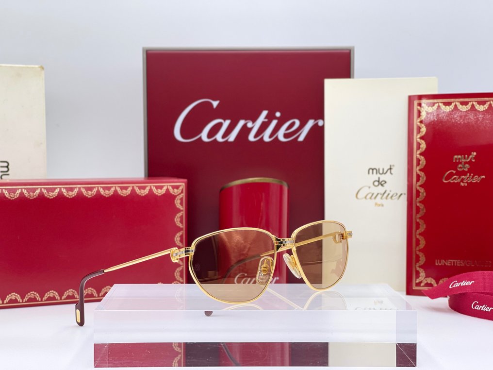 Cartier - Panthere Windsor Vintage Gold Planted 24k - Lunettes de soleil #1.1
