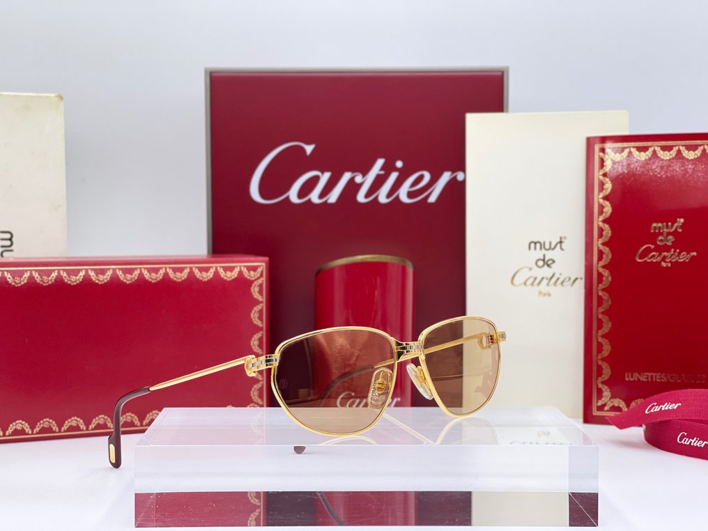 Cartier - Panthere Windsor Vintage Gold Planted 24k - Sonnenbrille #1.0