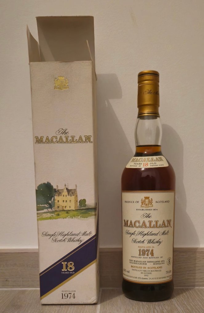 Macallan 1974 18 years old - French Import - Original bottling  - b. 1992  - 70厘升 #1.1