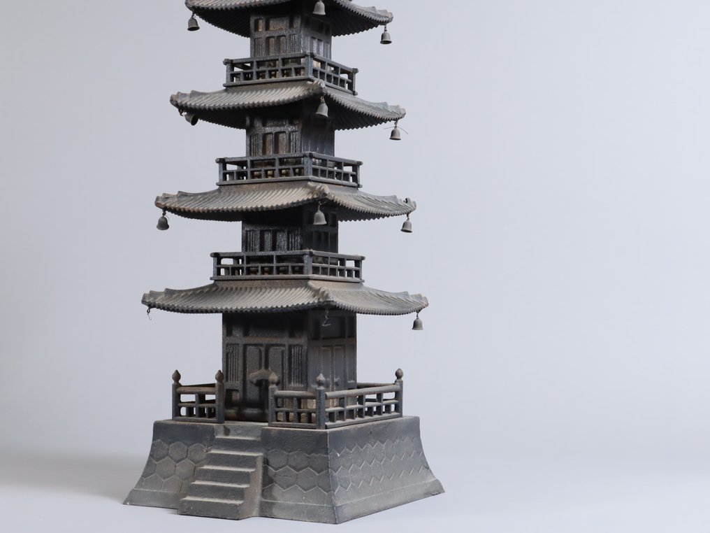 Statue of Horyuji Temple's Five-Storied Pagoda 五重塔 - Statuie Metal - Japonia #2.2