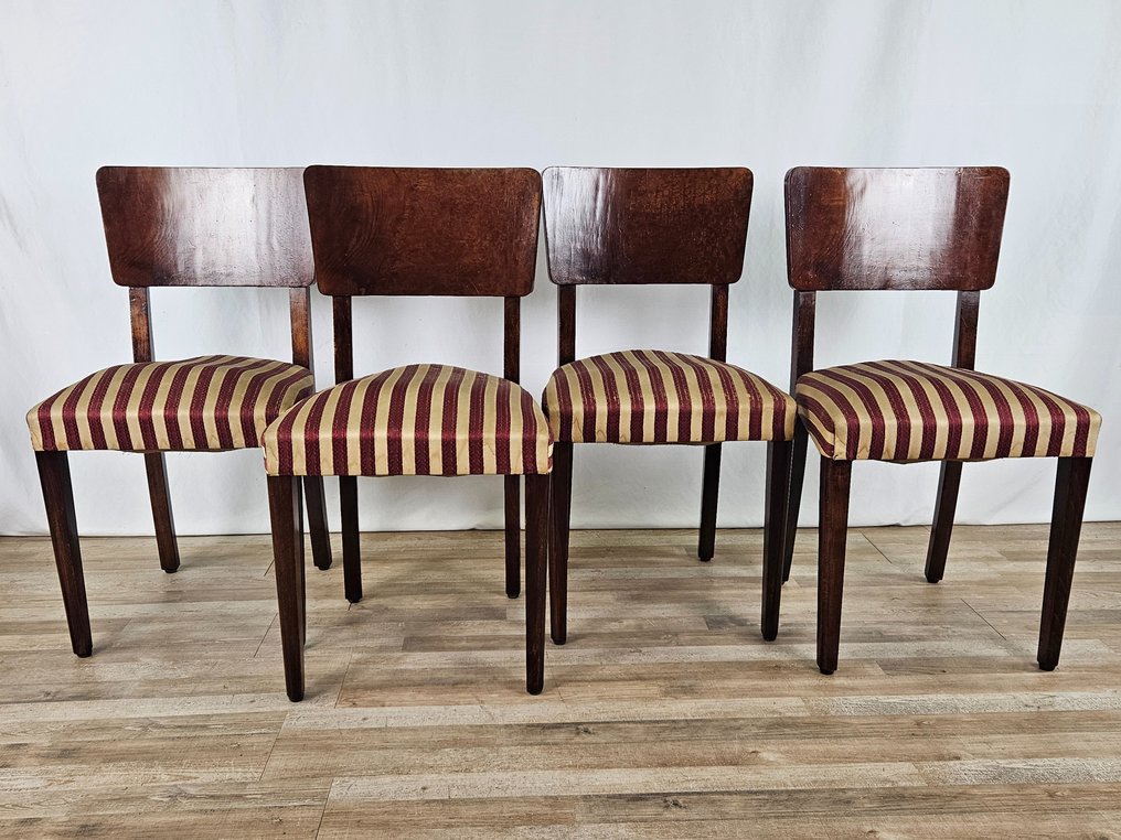Καρέκλα (4) - Art Deco καρέκλες briarwood - Burr καρυδιά #2.2