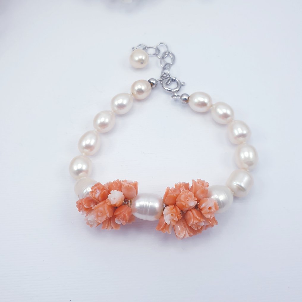 Coral - Silver - Bracelet #1.1