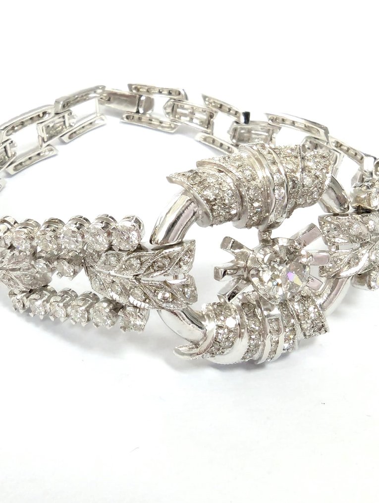 Bracelet Platinum Diamond  (Natural) - Diamond  #3.1