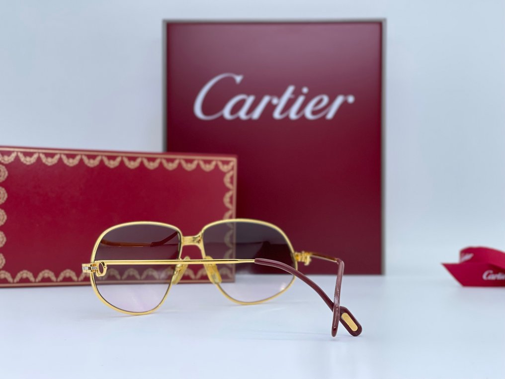 Cartier - Panthere GM Vintage Gold Planted 24k - Solbriller #3.3