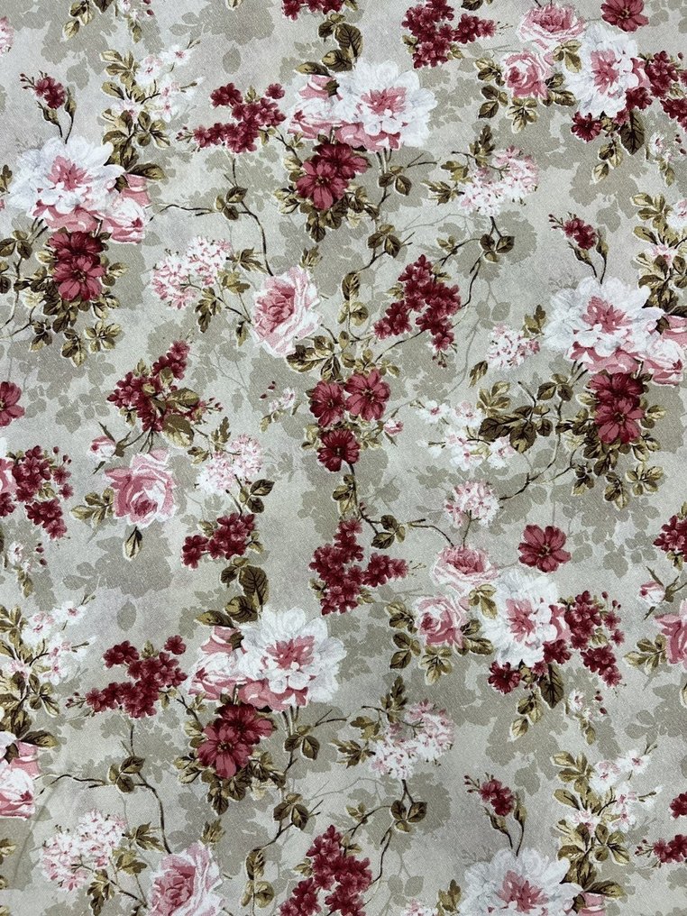 San Leucio - elegant blommönstrat möbeltyg - Textil  - 280 cm - 250 cm #1.2
