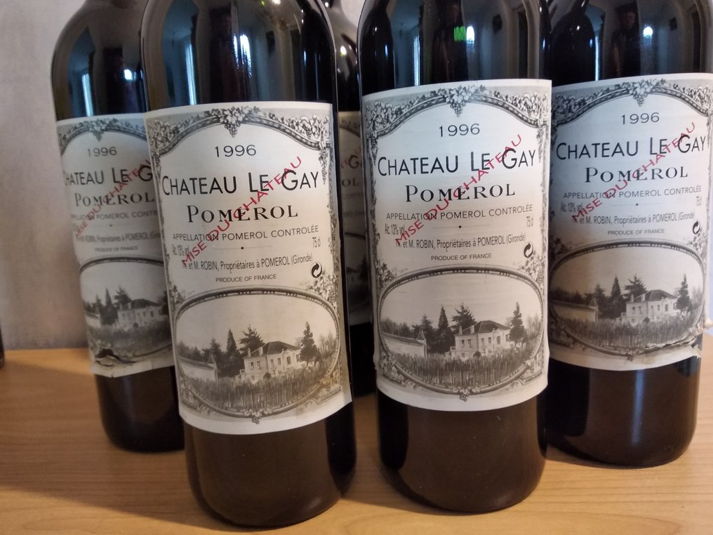 1996 Château Le Gay - Pomerol - 6 Flasker (0,75 L) #3.1
