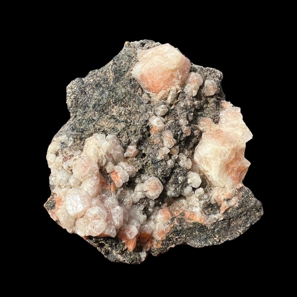 Analcime rosa, historiallinen alppikaupunki - Korkeus: 8 cm - Leveys: 7 cm- 114 g #1.2