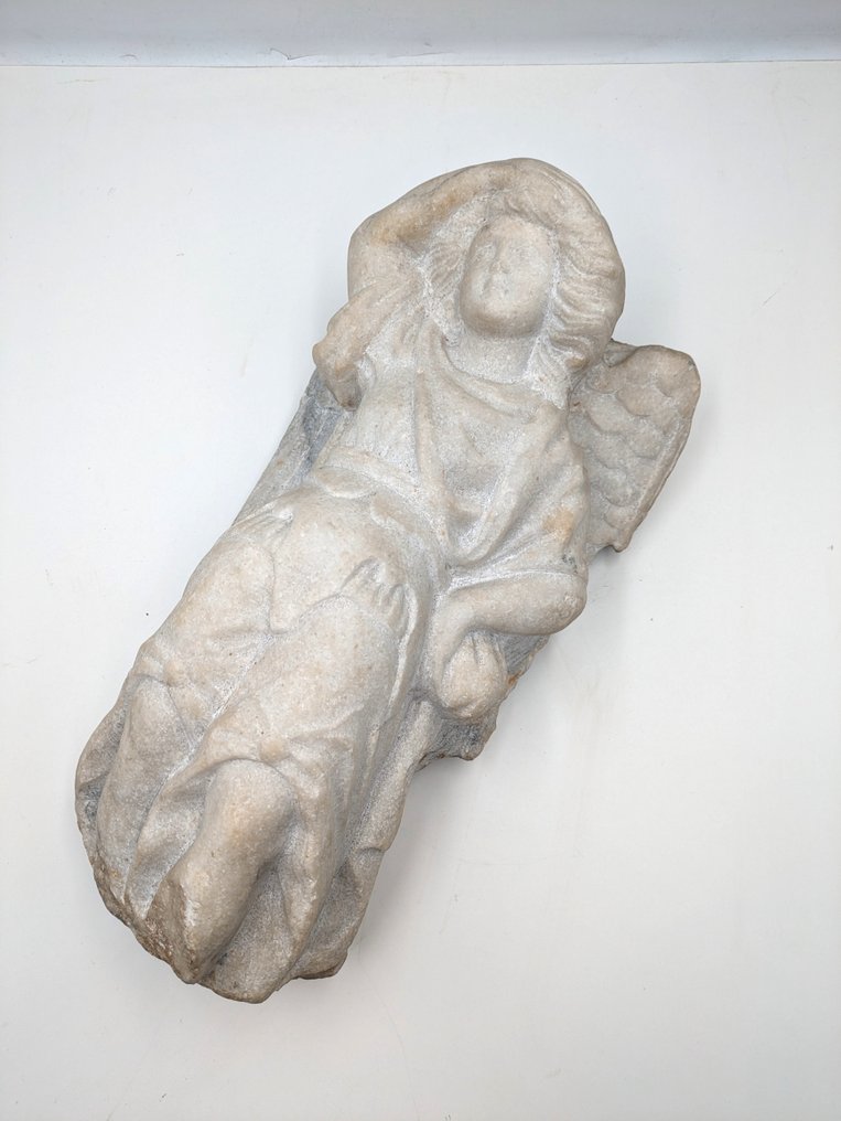 Sculptură, Angelo - 40 cm - Marmura de Carrara #1.1