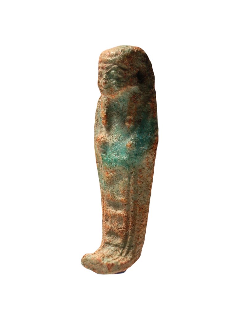 Altes Ägypten, Spätzeit Ägyptische Uschebti Figurine aus Kompositmaterial antikes Ägypten Sammlung Anhänger #2.1
