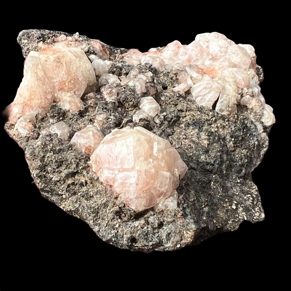 Analcime rosa, historisk alpstad - Höjd: 8 cm - Bredd: 7 cm- 114 g #1.1