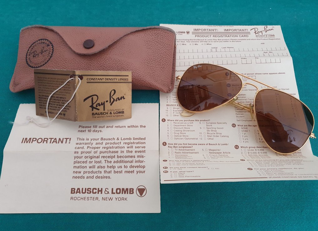 Bausch & Lomb U.S.A - Ray-Ban B&L, B-15 Constant Density Brown Lenses - 58/14 - vintage - Anos 80 - Gafas de sol #3.2