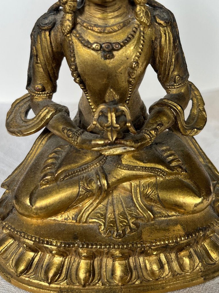 Amithyus gilt bronce statue - επίχρυσο μπρονς - Κίνα - 18ος αιώνας #4.3