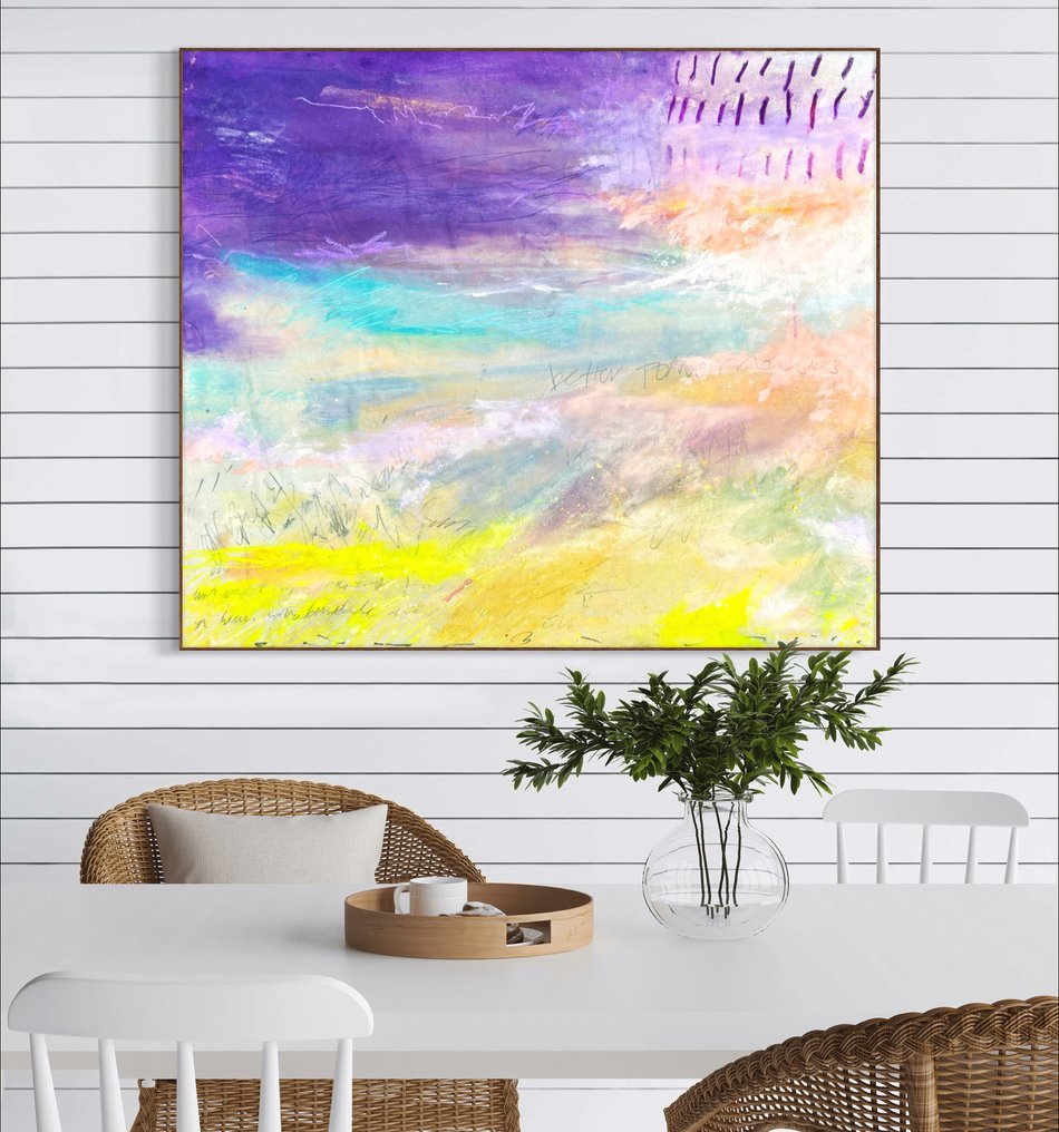 Cristine Balarine - Better Tomorrows - Large original abstract painting (charity auction) #1.3