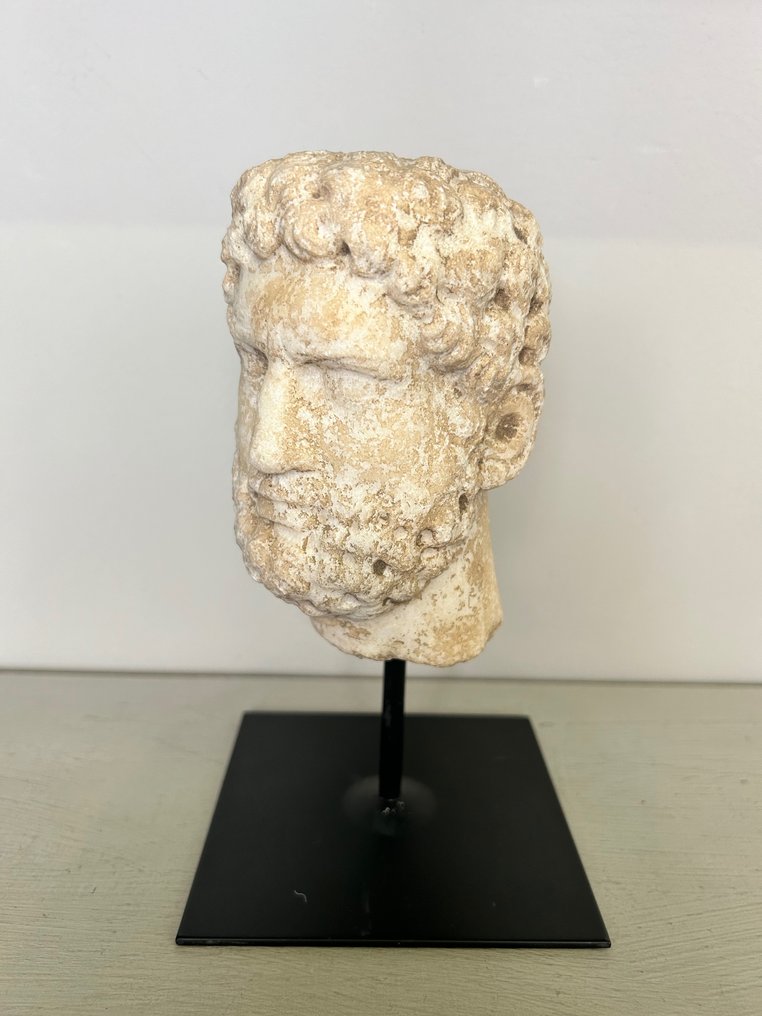 sculptuur, Imperatore romano - 20 cm - Marmer #1.2