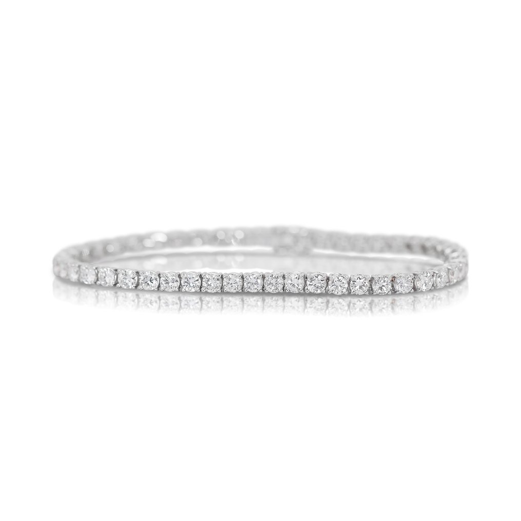 Bracelet - 18 carats Or blanc -  7.12ct. tw. Diamant  (Naturelle) #1.1