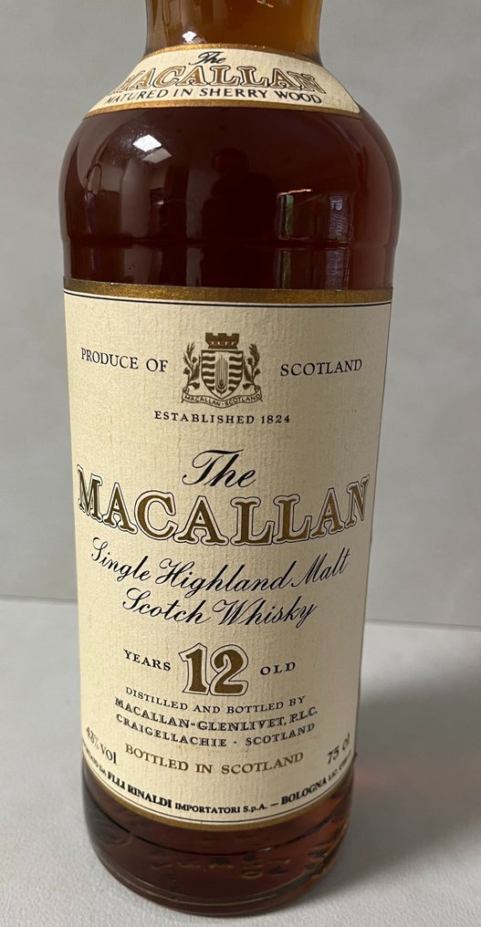Macallan 12 years old - Original bottling  - b. 1980年代 - 75厘升 #1.2