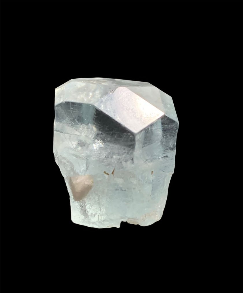 Ακουαμαρίνα με διαμάντι Κρύσταλλος - Ύψος: 22 mm - Πλάτος: 22 mm- 17.5 g - (1) #2.1