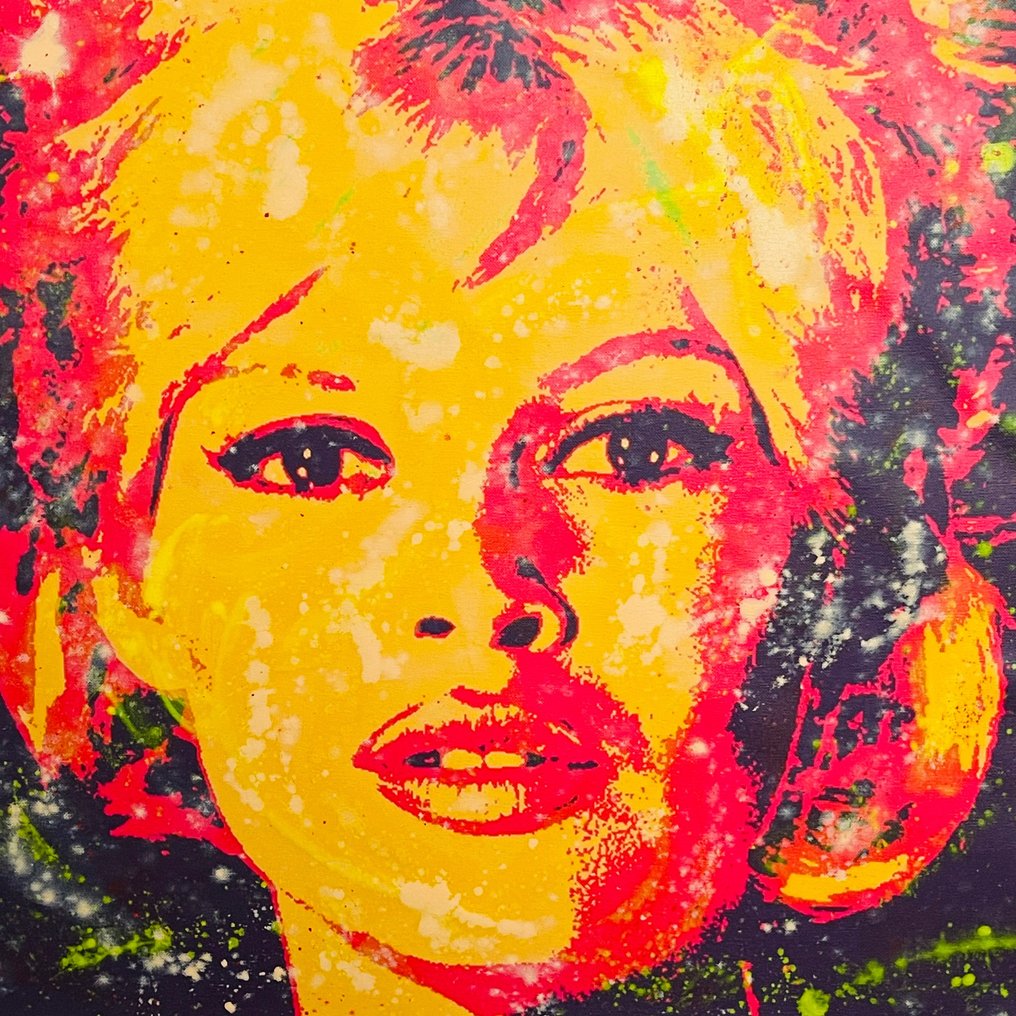 Joaquim Falco (1958) - Brigitte Bardot in yellow red #3.1