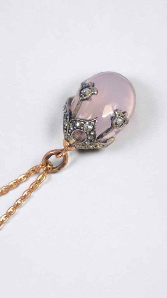 Fabergé - Pendant H. Windstorm  1899-1903 Russian  Antique 56k  ( 14k) Gold   Egg Pendant d. 1890s Russe #2.2