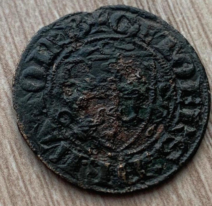 Países Bajos feudales, Condado de Flandes. Rekenpenning Lodewijk van Male 1346-1384,  Dugn. 12 var.. #1.1
