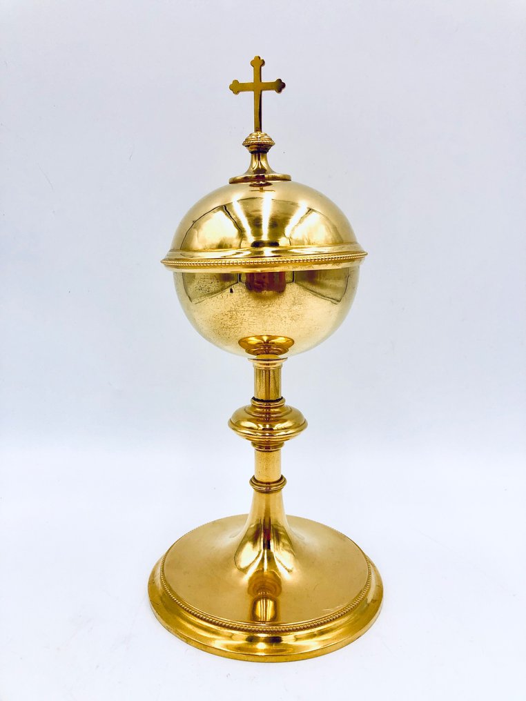  Ciboriu - metal auriu - 1900-1910  #1.1