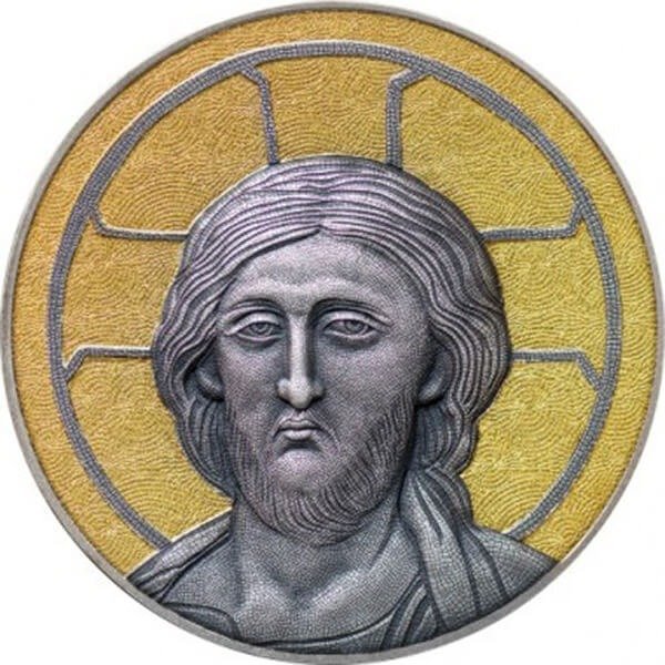 Νιούε. 5 Dollars 2022 Pantocrator - Antique Finish, 2 Oz (.999) (χωρίς τιμή ασφαλείας) #1.0