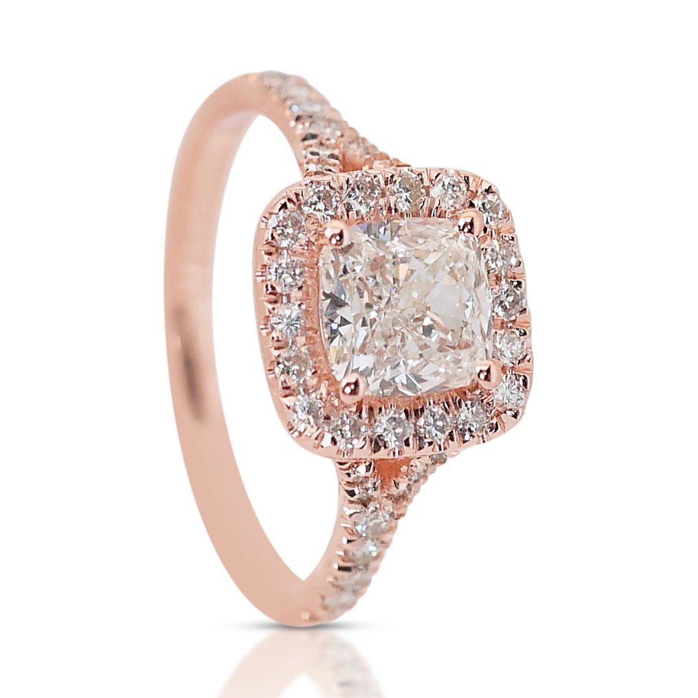 Ring - 14 karaat Roségoud -  1.86ct. tw. Diamant  (Natuurlijk) - Diamant #2.1