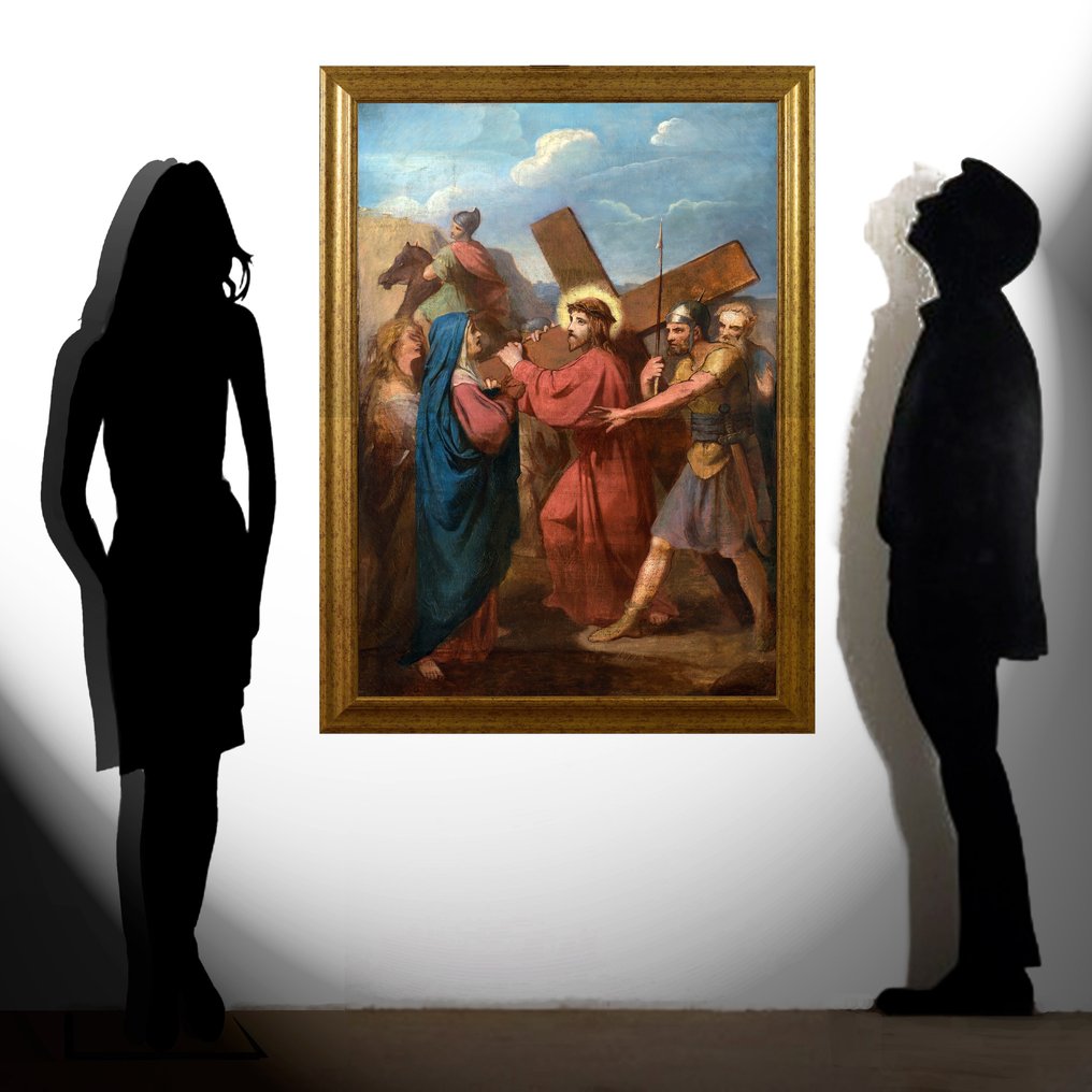 Scuola Francese (XIX) - Gesù incontra la Madonna e le pie donne #2.1