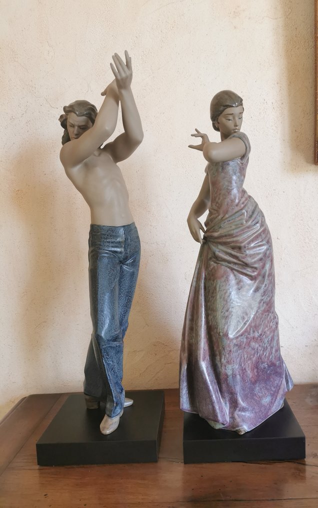 Lladró - 小塑像 - Lladro Couple danseurs flamenco spanish passion and spanish fire (2) - 石器 #2.1