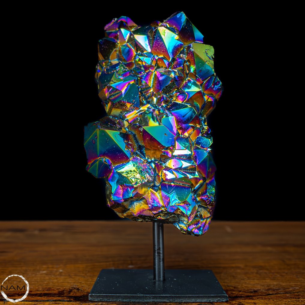 非常罕見 AAA+++ 彩虹光環紫水晶 - 石英 站在立場上- 1021.63 g #1.1