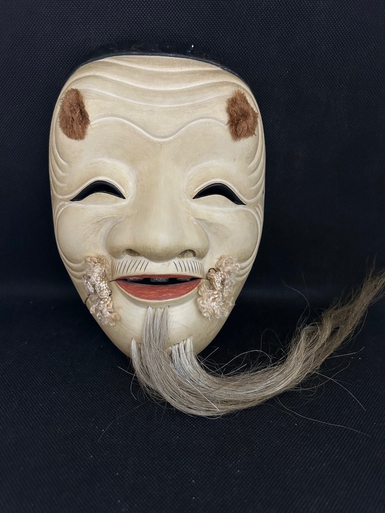 日本能乐面具 - 木 - Shiroshikijō白式尉 #4.3